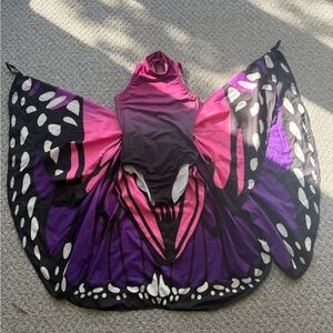 Balera Pink and Purple Butterfly Dance Costume